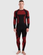 4F Lenjerie termoactivă fără cusături (colanți) pentru bărbați - roșie XXL/3XL