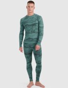 4F Lenjerie termoactivă fără cusături (colanți) pentru bărbați - verde S/M