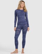 4F Lenjerie termoactivă fără cusături (colanți) pentru femei - albastră XS/S