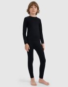 4F Lenjerie termoactivă fără cusături complet pentru copii - neagră 128/134 (7-9 ani)