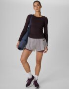 4F Longsleeve de antrenament slim cu uscare rapidă pentru femei - maro M