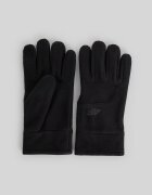 4F Mănuși din polar Touch Screen unisex - negre S