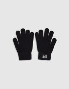 4F Mănuși din tricot cu viscoză pentru copii - negre S/M