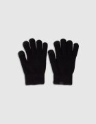 4F Mănuși din tricot Touch Screen pentru copii - negre S/M