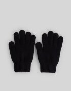 4F Mănuși tricotate pentru copii - negre L/XL