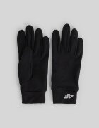 4F Mănuși tricotate Touch Screen unisex - negre S