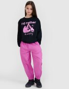 4F Pantaloni casual jogger cu craci largi pentru fete - 140