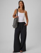 4F Pantaloni cu crac larg din modal pentru femei - negri L