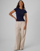 4F Pantaloni cu crac larg pentru femei - crem S
