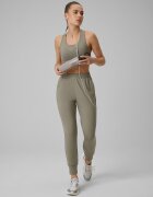 4F Pantaloni de antrenament cu uscare rapidă pentru femei - verde măsliniu XXL