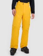 4F Pantaloni de schi cu bretele membrana 15000 pentru bărbați - galbeni 3XL