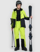 4F Pantaloni de schi cu bretele membrana Dermizax 20000 pentru bărbați - verzi XL