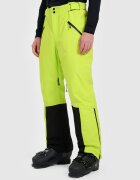 4F Pantaloni de schi cu bretele membrana Dermizax 20000 pentru bărbați - verzi XL