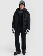 4F Pantaloni de schi din softshell membrana 8000 pentru bărbați - negri L