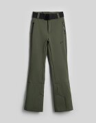 4F Pantaloni de schi PRO softshell rezistenți la vânt membrană 20000 pentru femei - khaki M