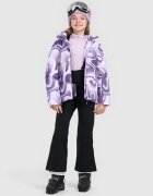 4F Pantaloni de schi softshell cu bretele membrana 5000 pentru fete - negri 140