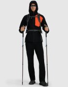 4F Pantaloni de trekking membrană 8000 pentru bărbați - negri XXL