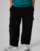 4F Pantaloni de trening cargo pentru băieți - negri 134/140 (8-10 ani)