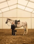 4F Pantaloni de trening cu crac evazat pentru fete - negri 134