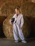 4F Pantaloni de trening cu crac larg pentru fete - 122/128 (6-8 ani)