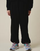 4F Pantaloni de trening cu craci largi pentru fete - negri 134/140 (8-10 ani)
