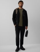 4F Pantaloni de trening din material tehnic pentru bărbați - negri M