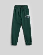 4F Pantaloni de trening jogger pentru băieți - verzi 140