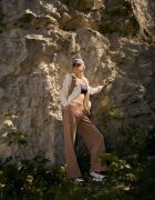 4F Pantaloni de trening largi pentru femei - S