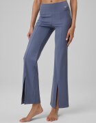 4F Pantaloni de yoga cu craci evazați pentru femei - albaștri L