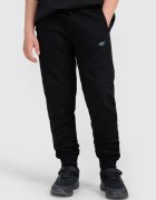 4F Pantaloni jogger de trening pentru băieți - negri 122