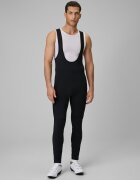 4F Pantaloni lungi ciclism cu bretele pentru bărbați - negri S
