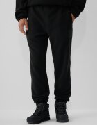 4F Pantaloni polar jogger pentru bărbați - negri S