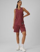 4F Pantaloni scurți de baschet cu uscare rapidă unisex - burgundy S