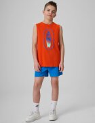 4F Pantaloni scurți de plajă boardshort băieți - albaștri 158/164 (12-14 ani)