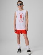 4F Pantaloni scurți de plajă boardshort băieți - roșii 146/152 (10-12 ani)