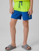 4F Pantaloni scurți de plajă boardshort băieți - verzi 122/128 (6-8 ani)