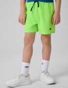 4F Pantaloni scurți de plajă boardshort băieți - verzi 122/128 (6-8 ani)