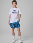 4F Pantaloni scurți de plajă boardshort pentru băieți - albastru 134/140 (8-10 ani)