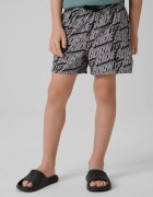 4F Pantaloni scurți de plajă boardshort pentru băieți - negri 122/128 (6-8 ani)