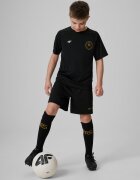 4F Pantaloni scurți sport cu uscare rapidă pentru copii JUNIOR x Robert Lewandowski - negri 134/140 (8-10 ani)