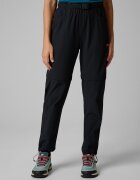 4F Pantaloni trekking 2 în 1 cu uscare rapidă pentru femei - negri XXL