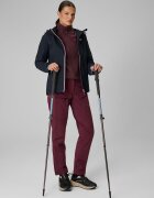 4F Pantaloni trekking softshell rezistenți la vânt cu membrană 8000 pentru femei - burgundy M