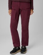 4F Pantaloni trekking softshell rezistenți la vânt cu membrană 8000 pentru femei - burgundy M