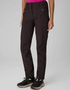 4F Pantaloni trekking softshell rezistenți la vânt membrană 10000 pentru femei - maro S