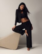 4F Pantaloni tricot cu crac larg pentru femei - M