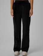 4F Pantaloni velur cu crac drept pentru femei - negri S