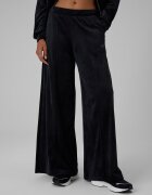 4F Pantaloni velur cu crac larg pentru femei - negri L