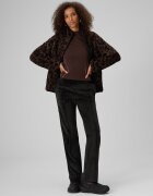 4F Polar loose cu guler pentru femei - maro XS
