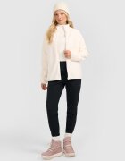 4F Polar oversize cu guler pentru femei - negru L