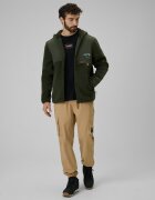 4F Polar sherpa regular cu glugă pentru bărbați - kaki S